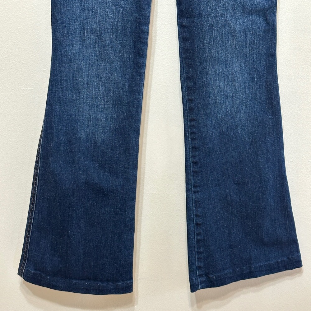 Spanx‎ Flare Jeans Women Small Pull On High Rise Dark Wash Denim 20327R - Picture 3 of 7